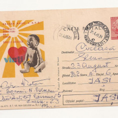 RF26 -Carte Postala- Crucea Rosie al RPR, circulata 1965