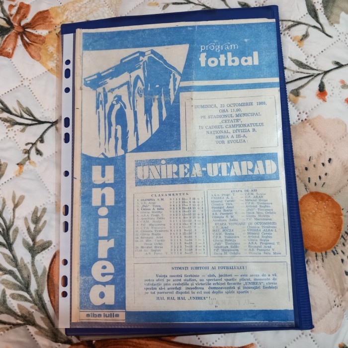 Program Unirea Alba Iulia - UTA