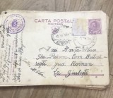 CPA01 Interbelic circulatie- Roman Giulesti - Militara