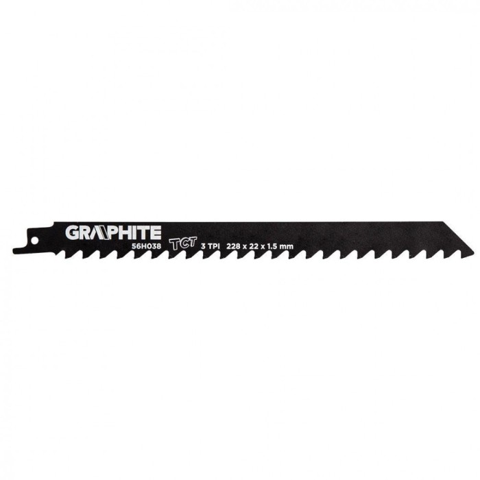 panza pentru fierastrau sabie HM 228x22x1.25mm, 3TPI 56H038