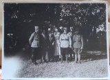Fotografie, grup de militari si civili, perioada interbelica