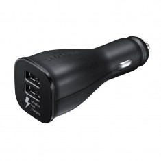 Incarcator auto Samsung Fast Charge pentru Samsung Galaxy S8, 2 x USB, cablu usb - Type C, usb-microUSB, 2.0 A, Black foto