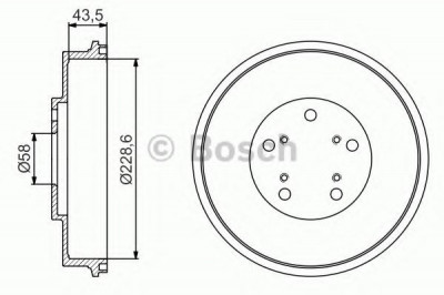 Tambur frana SUBARU IMPREZA Limuzina (GD) (1999 - 2016) BOSCH 0 986 477 231 foto