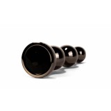 Dop Anal Cu Bijuterie Secret Shine Booty Call S, Metalic + Negru, 10.5 cm