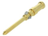 Pin tată aurit 0,75mm2 18AWG crimpat