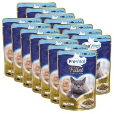 PreVital Fillet Selection cu ton in aspic 14 x 85 g foto