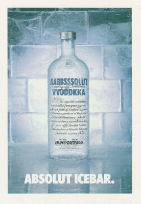 VODKA ABSOLUT ICEBAR RECLAMA CU RETETA foto