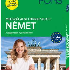 PONS Megszólalni 1 hónap alatt - Német (CD és ONLINE hanganyag) - A leggyorsabb nyelvtanfolyam