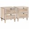 vidaXL Noptieră 2 pcs Bej 40 x 33 x 46 cm Lemn masiv de mango 4018115