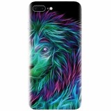 Husa silicon pentru Apple Iphone 8 Plus, Abstract Lion 002