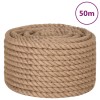 VidaXL Fr&acirc;nghie din iută 100% 20 mm 50 m