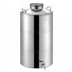 Bidon inox MetalBox 75 litri, capac Airtight, robinet 1 2 foto