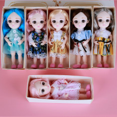 Set 6 Papusi BJD Mini Girl 16Cm 13 articulatii mobile foto