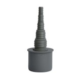 Dop PP, D 50 mm, cu conector pentru furtun, D 8 - 25 mm
