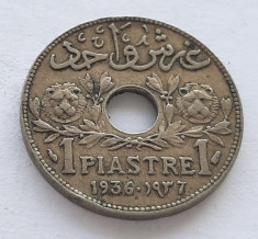 332. Moneda Liban 1 piastre 1936 foto