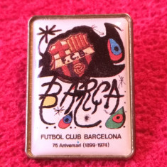 Insigna fotbal - FC BARCELONA (75 ani aniversare 1899/1974)