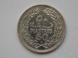 50 PIASTRES 1952 LIBAN-argint, Africa