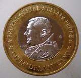 1.231 VATICAN PAPA IOAN PAUL II MODEL 1 EURO 2006 SPECIMEN ESSAI PROBE bimetal, Europa