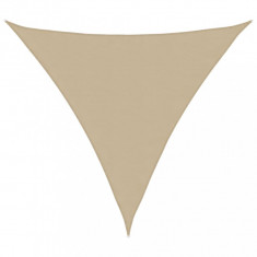 vidaXL Parasolar din țesătură oxford, triunghiular, 3,6x3,6x3,6 m, bej