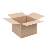 Cutie din carton ondulat 33x33x25 cm, 3 straturi, maro, Leziter