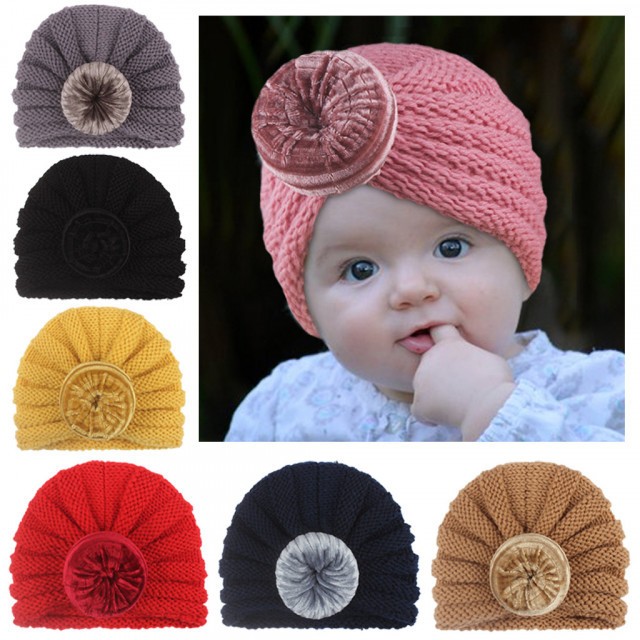 Caciulita crosetata tip turban (Marime Disponibila: 3-6 luni (Marimea 18