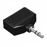 Cumpara ieftin Adaptor audio stereo, Hama, 2x jack 3.5mm mama, 1x jack 3.5mm tata