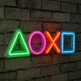 Cumpara ieftin Accesoriu decorativ de perete LED Play Station Multicolor 57x15x2 cm