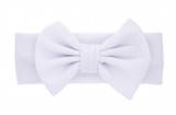 Bandă de păr alb cu papion fata Bow Tie