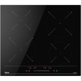 Plita incorporabila Teka IBC 64100 SSS BK, Inductie, 4 zone de gatit, Touch control, Sistem de optimizare a vasului, Functie Power, Functie Power Mana
