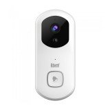 Sonerie inteligenta cu camera video iHunt Smart Doorbell WIFI, FullHD, 1920x1080p, mod noapte, Alb