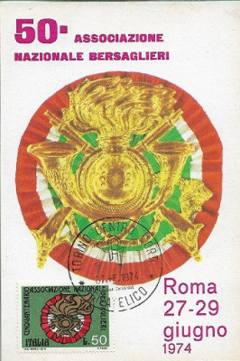C1779 - Italia 1974 - carte maxima Bersagleri foto