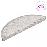 vidaXL Covorașe Scări Autoadezive Sisal 15 Buc Bej 56x17x3cm - Protecție Antiderapantă, Design Elegant