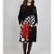 ROCHIE MIDI CU BUZUNARE SI MANACA LUNGA INSERTIE PRINT DAISY DOTS FERRARA TALIE UNICA Multicolora
