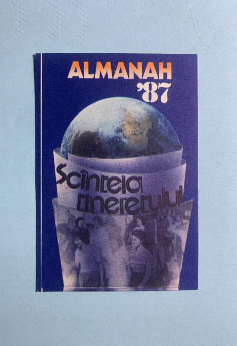 Calendar 1987 almanah Sc&acirc;nteia Tineretului