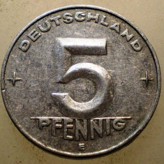 7.844 GERMANIA RDG DDR 5 PFENNIG 1953 E MULDENHÜTTEN