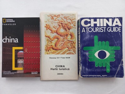 CHINA. NATIONAL GEOGRAPHIC TRAVELER + CHINA- A TOURIST GUIDE + HARTA TURISTICA foto