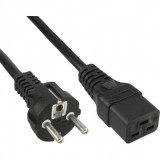 Cablu de alimentare Schuko la C19 230V 16A 1.5m Negru, KPSPA015, Oem