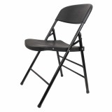 Scaun pliant din plastic pentru terasa, negru Z-TOOLS / ZTS9165