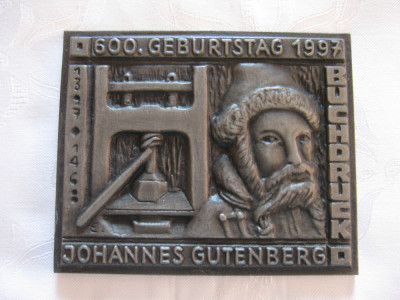 APLICA DECORATIVA FONTA BUDERUS JOHANNES GUTENBERG foto