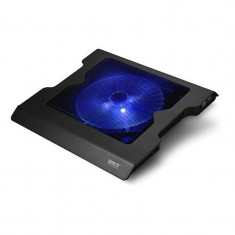 Cooler pentru laptop NB16, 1 ventilator, Negru foto