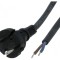 Cablu Electric 2x1mm2 Negru 3m