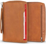 Portofel documente Navaris, 22.5x15.5x2.5 cm, curea detasabila, maro, NAV0000202R001C
