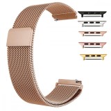 Curea tip Milanese Loop, compatibila Apple Watch 9|8|7|6|5|4|3|2|1 Series, 41mm|40mm|38mm, Rose Gold, Size S
