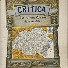 Revista veche Critica Ilustratiune romana de actualitate regalitate 1922