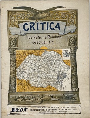 Revista veche Critica Ilustratiune romana de actualitate regalitate 1922 foto