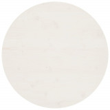 VidaXL Blat de masă, alb, &Oslash;80x2,5 cm, lemn masiv de pin