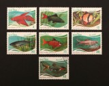Vietnam 1988 - Set Complet de 7 Mărci Poștale "Pești d'Avariu &amp; Pești Exotici" (Aquarium Fish / Ihtiologie) - Cod: -A992