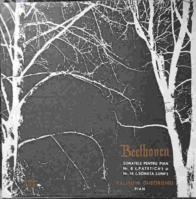 Disc vinil, LP. SONATELE PENTRU PIAN NR.8 (PATETICA) SI NR.14 (SONATA LUNII). VALENTIN GHEORGHIU - PIAN-LUDWIG V