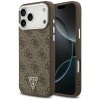 Husa MagSafe pentru Apple iPhone 17 Pro Max, Guess, 4G Triangle Logo, Maro