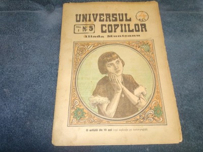 REVISTA UNIVERSUL COPIILOR NR 5 1925 foto